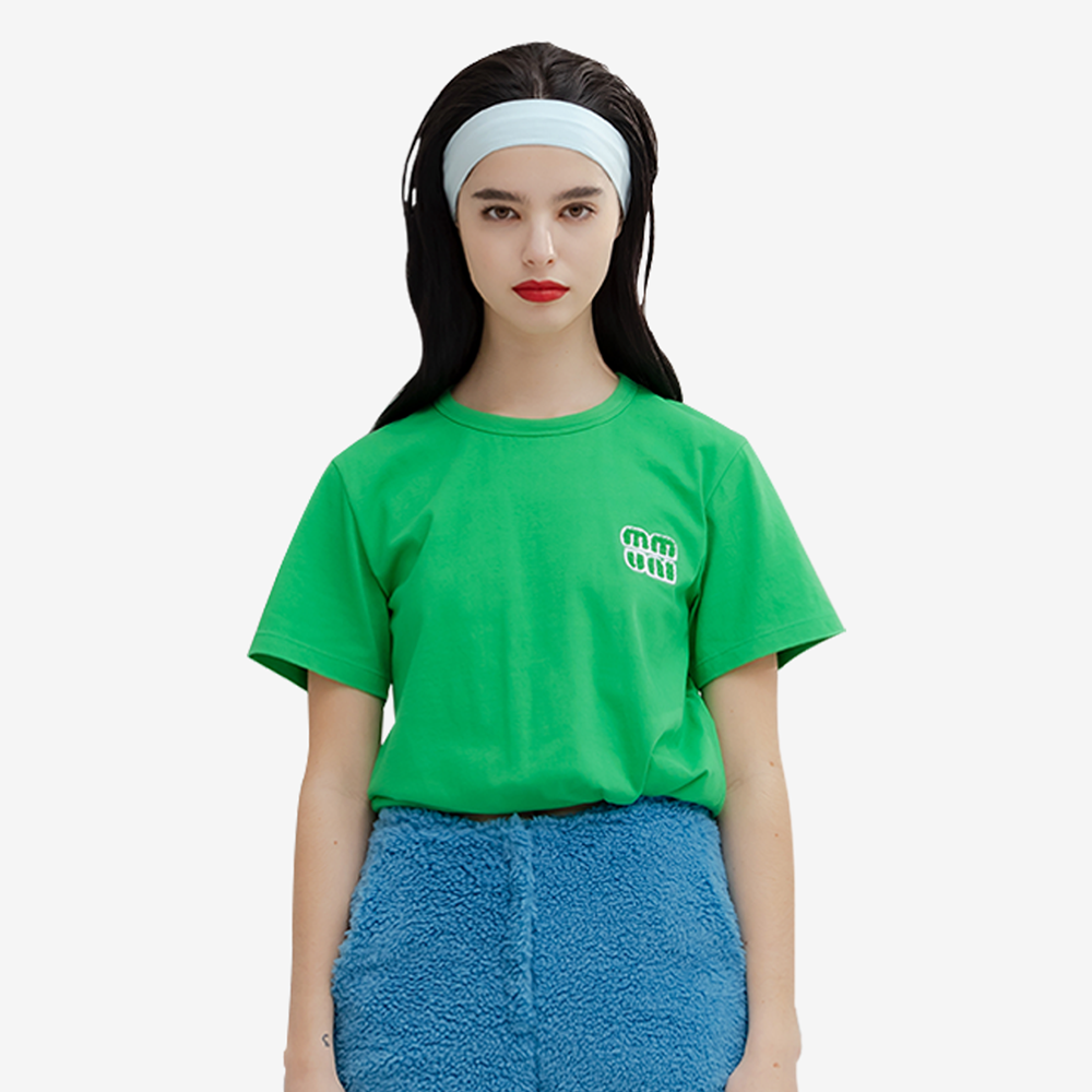 ECOGRAM 에코그램 [뮤니프로젝트] 부클 자수 티셔츠(T-SHIRTS#1005) fashion